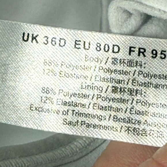 C23 -- Syrokan Womens Sport Bra A217 Stretch Underwire Racerback Size US/UK 36D - Picture 8 of 9